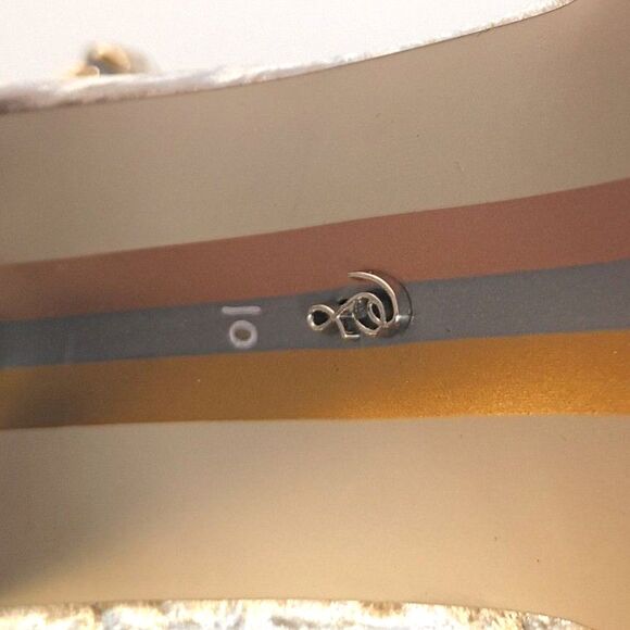 Sam Edelman Kori Beige Prosecco Crushed Velvet Platform Ankle Strap Heels 10 - Picture 7 of 11